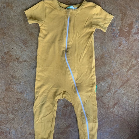 18-24m Organic Signature Print '2-Way' Zip Romper Short Sleeve - Picture 4 of 4